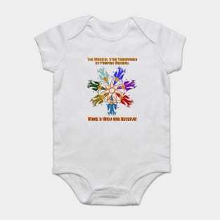 The Magical Star Surrounded by Pumpkin Wizards: Make a Wish and Receive! Baby Bodysuit